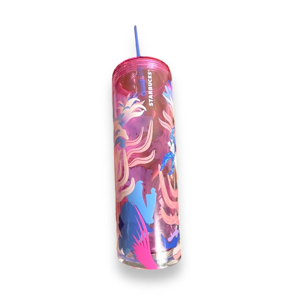 Lot of 3 Starbucks 2023 SPRING FLOWER Venti Cold Cup Tumblers | Pink Blue Floral - Picture 6 of 15